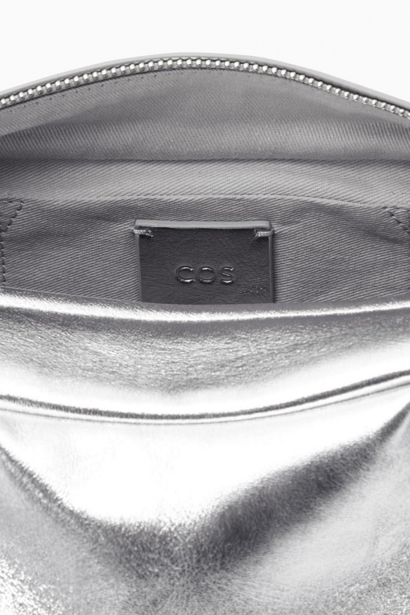 COS Swing - Bőr Crossbody Táska Női Titán | CVF-970561