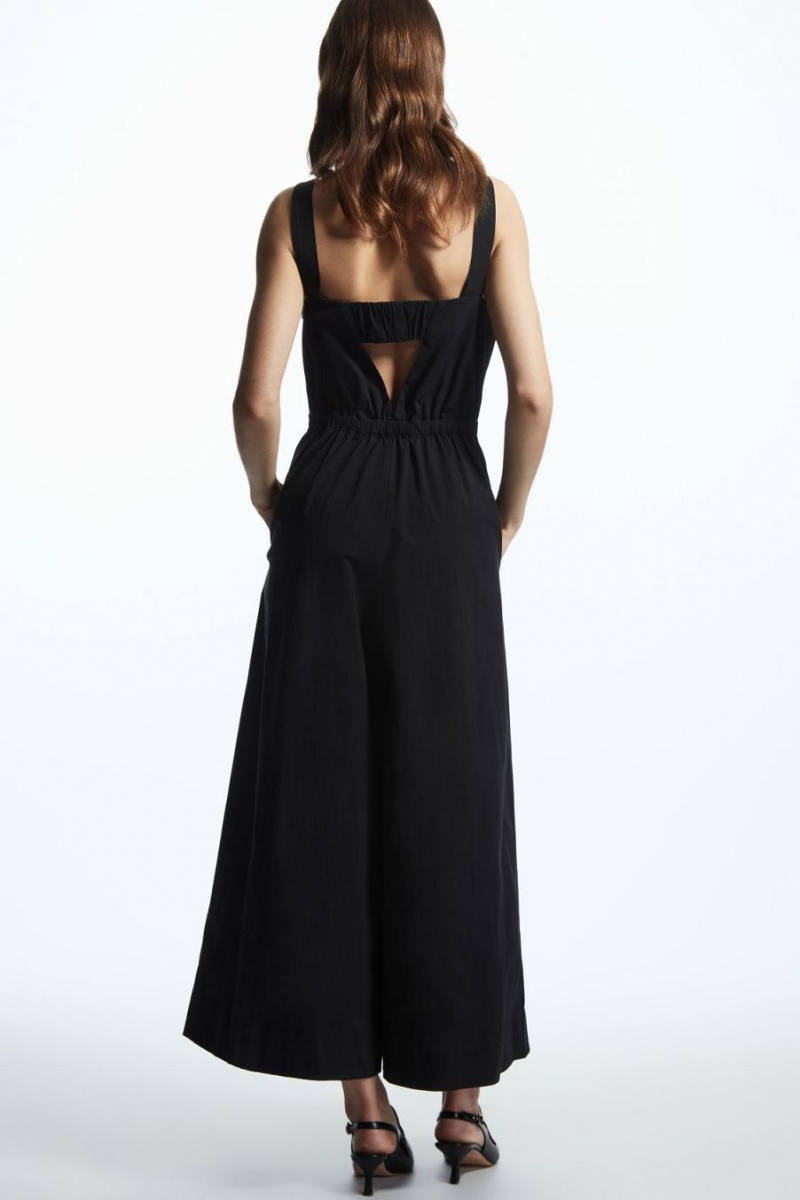 COS Széles Cipő-leg Jumpsuit Női Fekete | PYN-893217