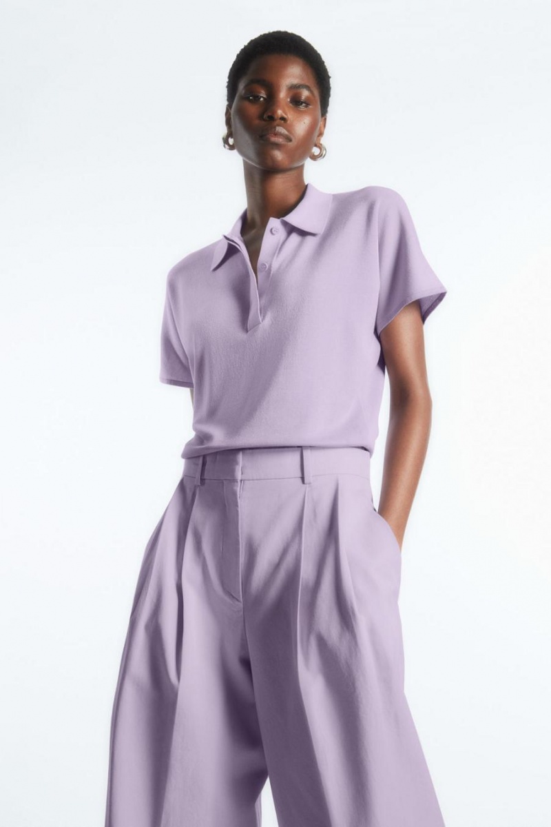 COS Széles Cipő-leg Tailored Nadrág Női Világos Lila | VPY-731462