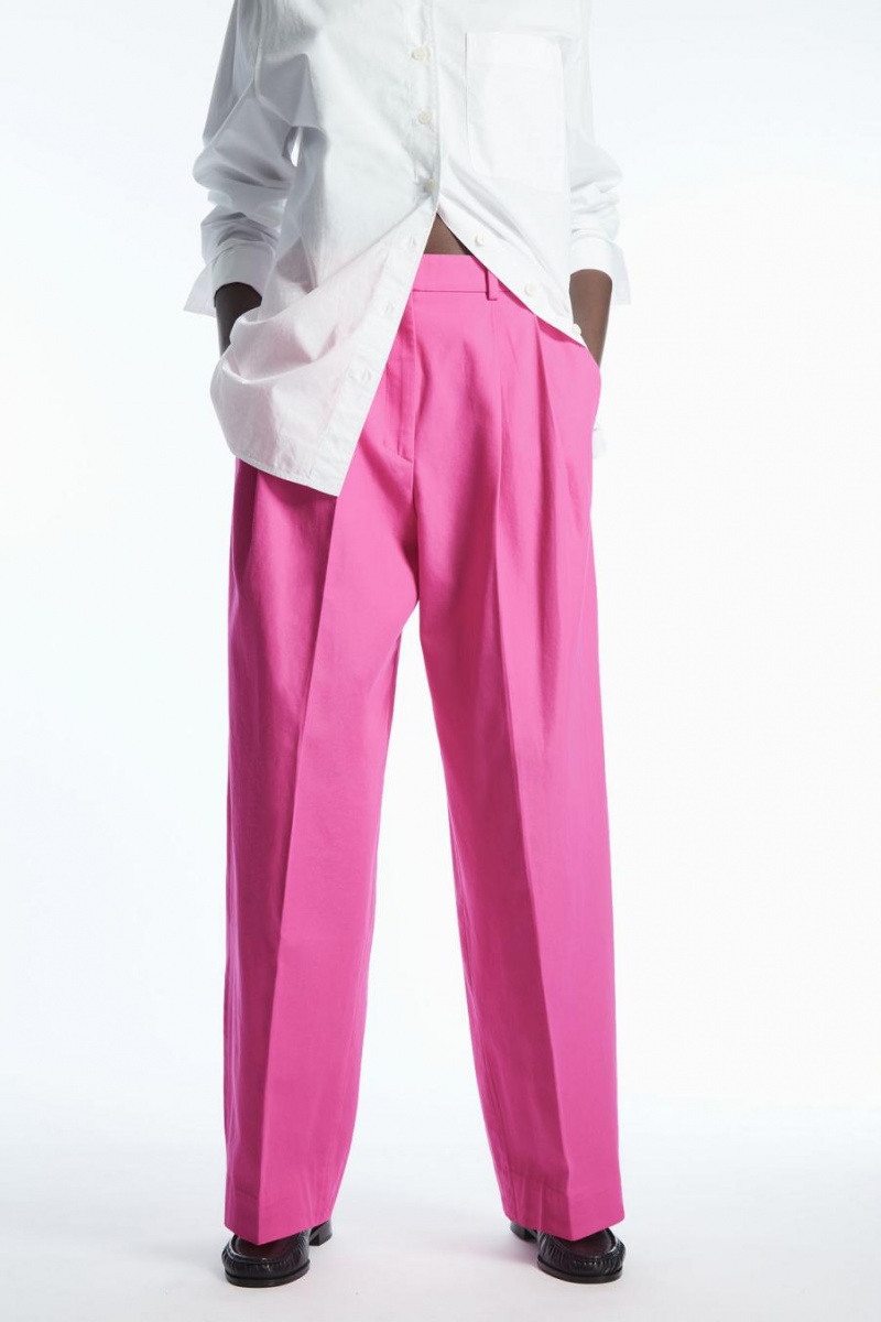 COS Széles Cipő-leg Tailored Nadrág Női Világos Rózsaszín | HOQ-821645