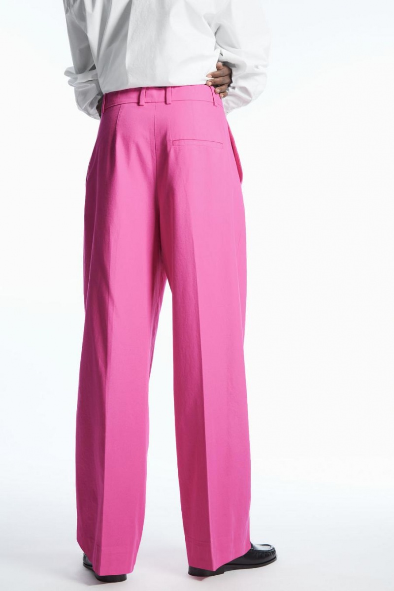 COS Széles Cipő-leg Tailored Nadrág Női Világos Rózsaszín | HOQ-821645