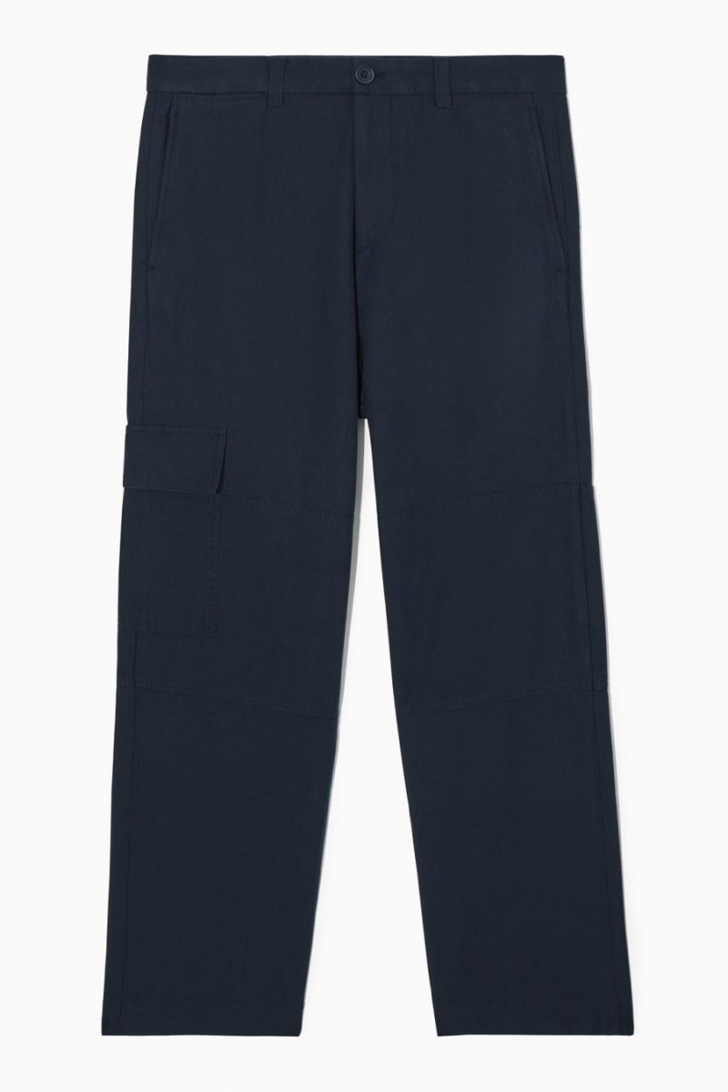 COS Tapered Utility Nadrág Férfi Sötétkék | OFV-421507