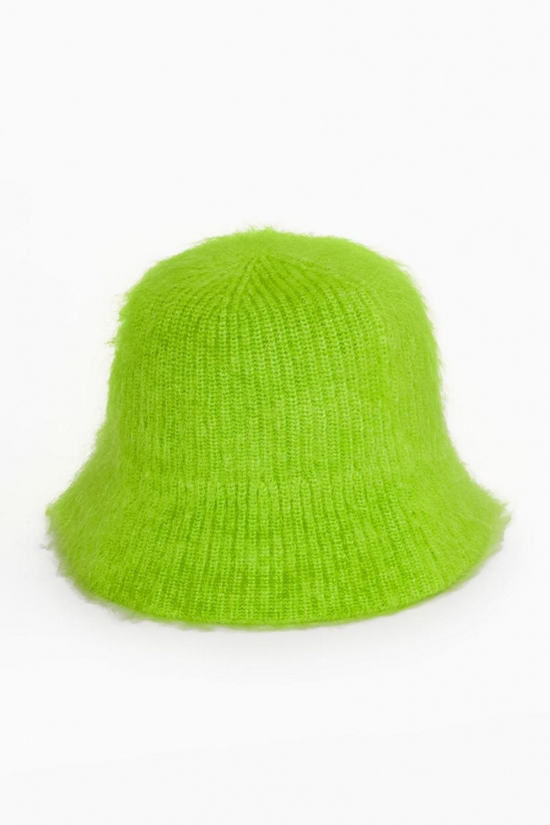 COS Textured Kötött Bucket Kalap Női Zöld | SQO-346098