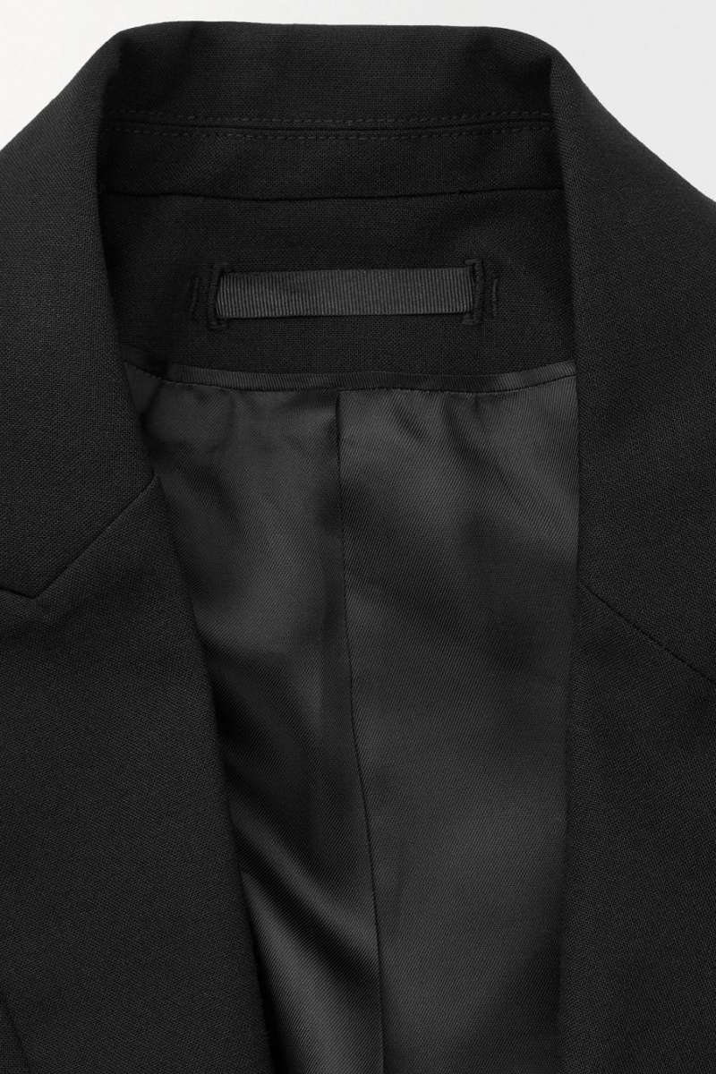 COS The Deconstructed Blézer Női Fekete | NDP-402819