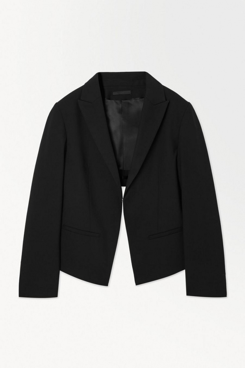 COS The Deconstructed Blézer Női Fekete | NDP-402819