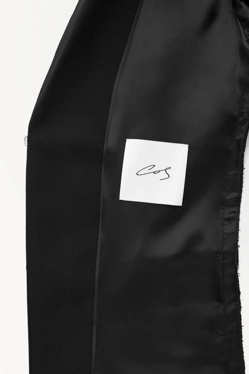 COS The Deconstructed Blézer Női Fekete | NDP-402819