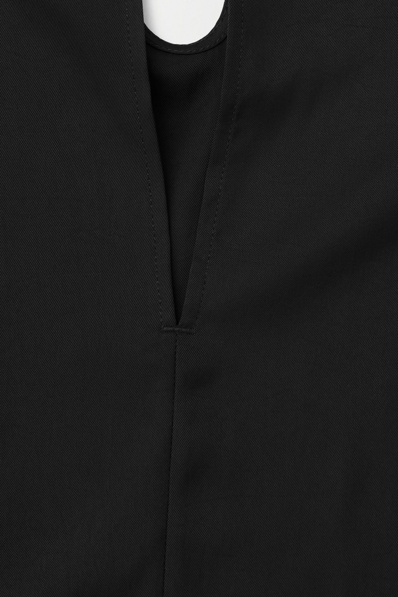COS The Fluid Jumpsuit Női Fekete | WUX-365910