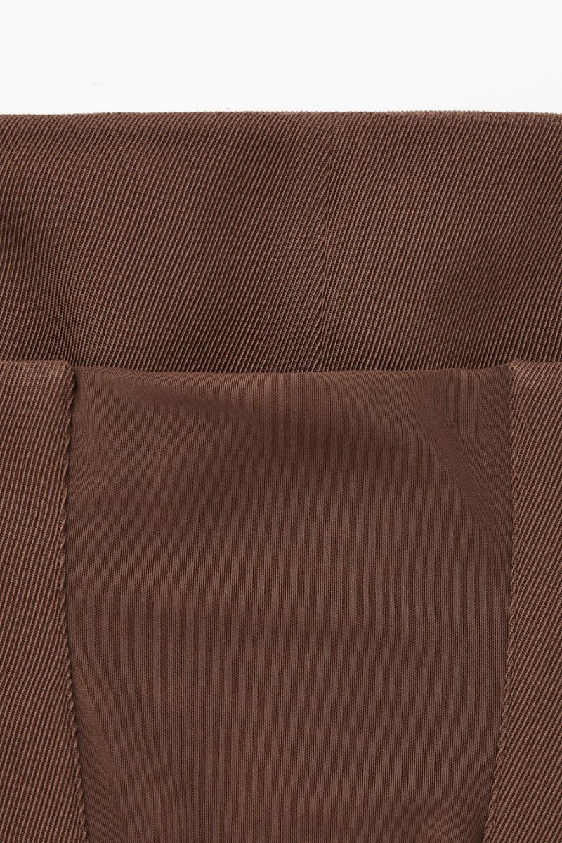 COS The Gyapjú Bandeau Felső Női Sötétbarna | NZH-012593
