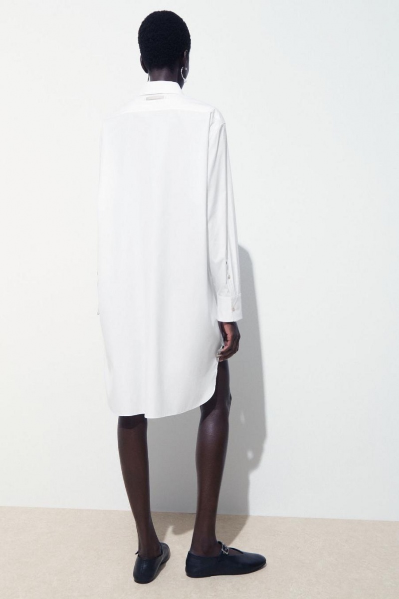 COS The Minimal Shirt Ruha Női Fehér | DKA-307461