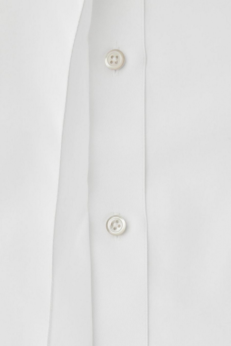 COS The Minimal Shirt Ruha Női Fehér | DKA-307461
