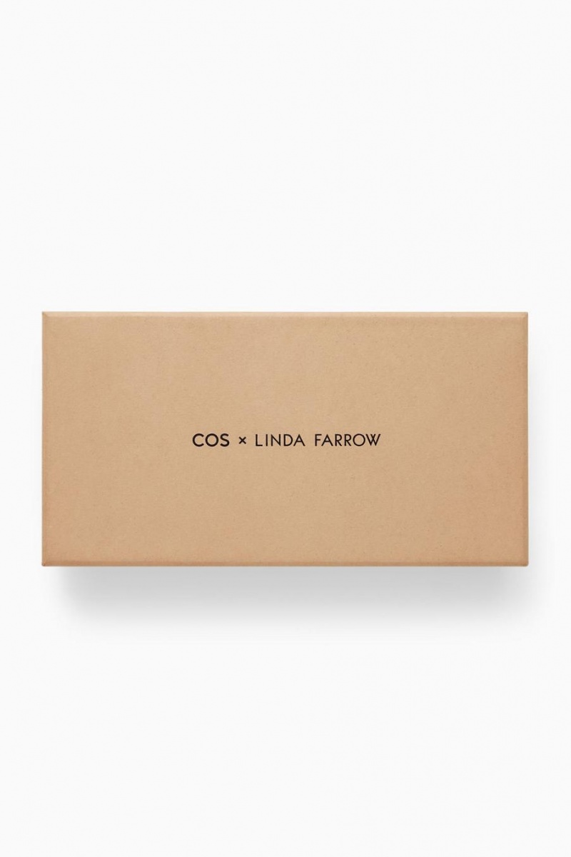 COS The Rectangle Acetate Napszemüvegek Női Fekete | UXS-219504