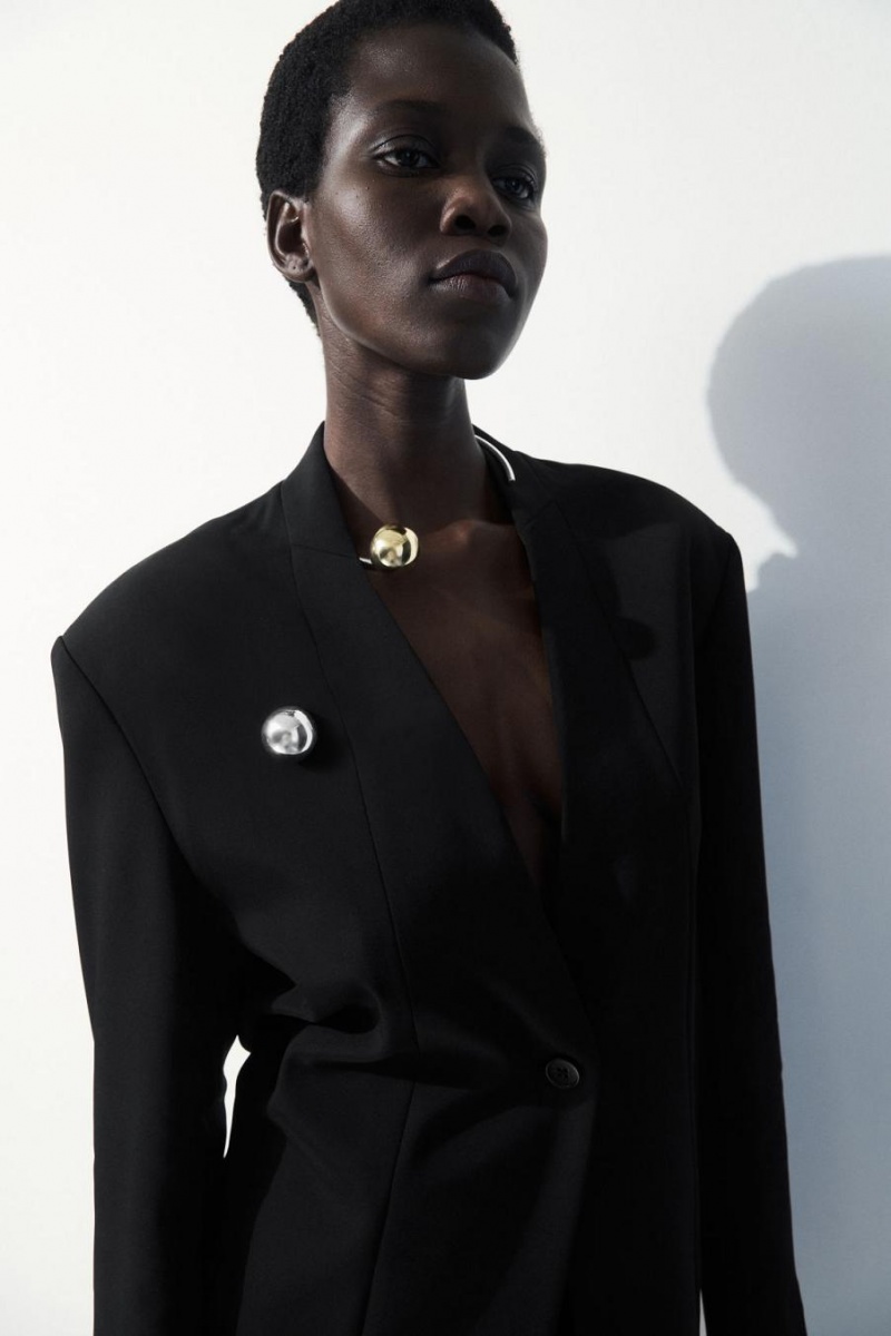 COS The Small Sphere Brooch Női Titán | UTS-681279