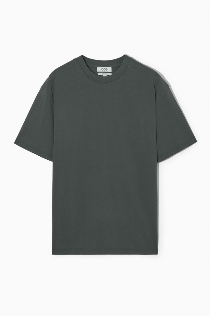 COS The Super Slouch Póló Férfi Fekete | DUE-564917