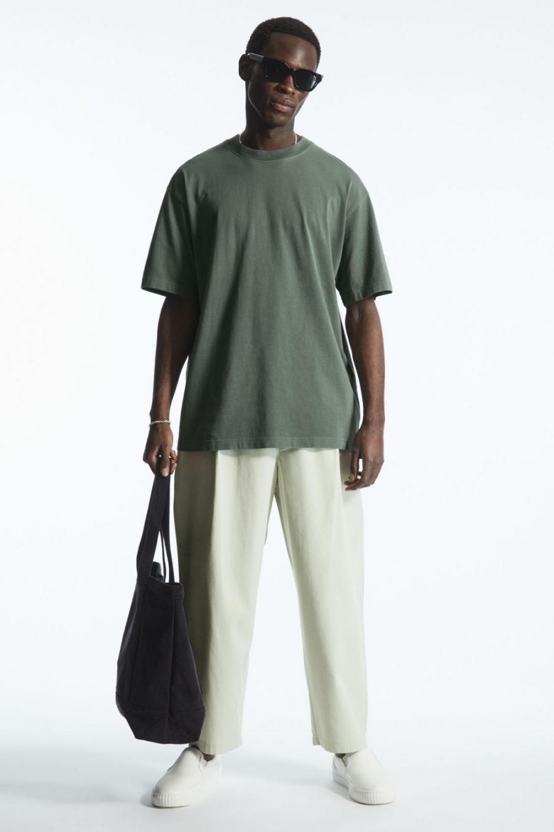 COS The Super Slouch Póló Férfi Sötétzöld | XCY-543702
