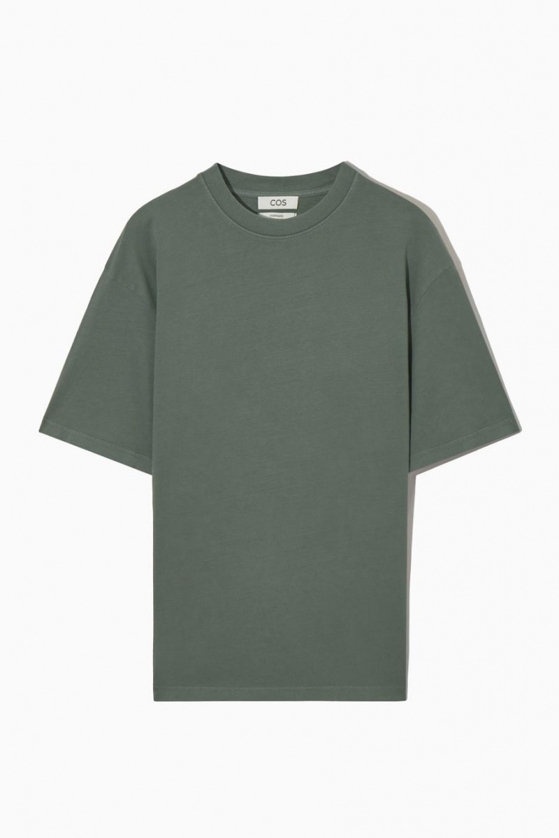 COS The Super Slouch Póló Férfi Sötétzöld | XCY-543702