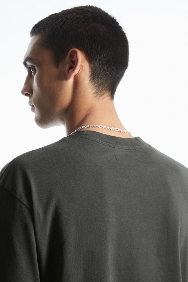COS The Super Slouch Póló Férfi Szürke | SBO-407692