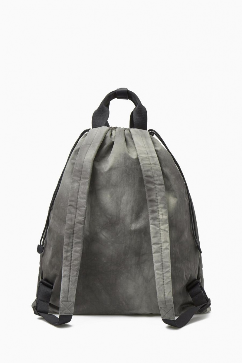 COS Tie-dye Print Drawstring - Nejlon Táska Férfi Szürke | HPC-920784