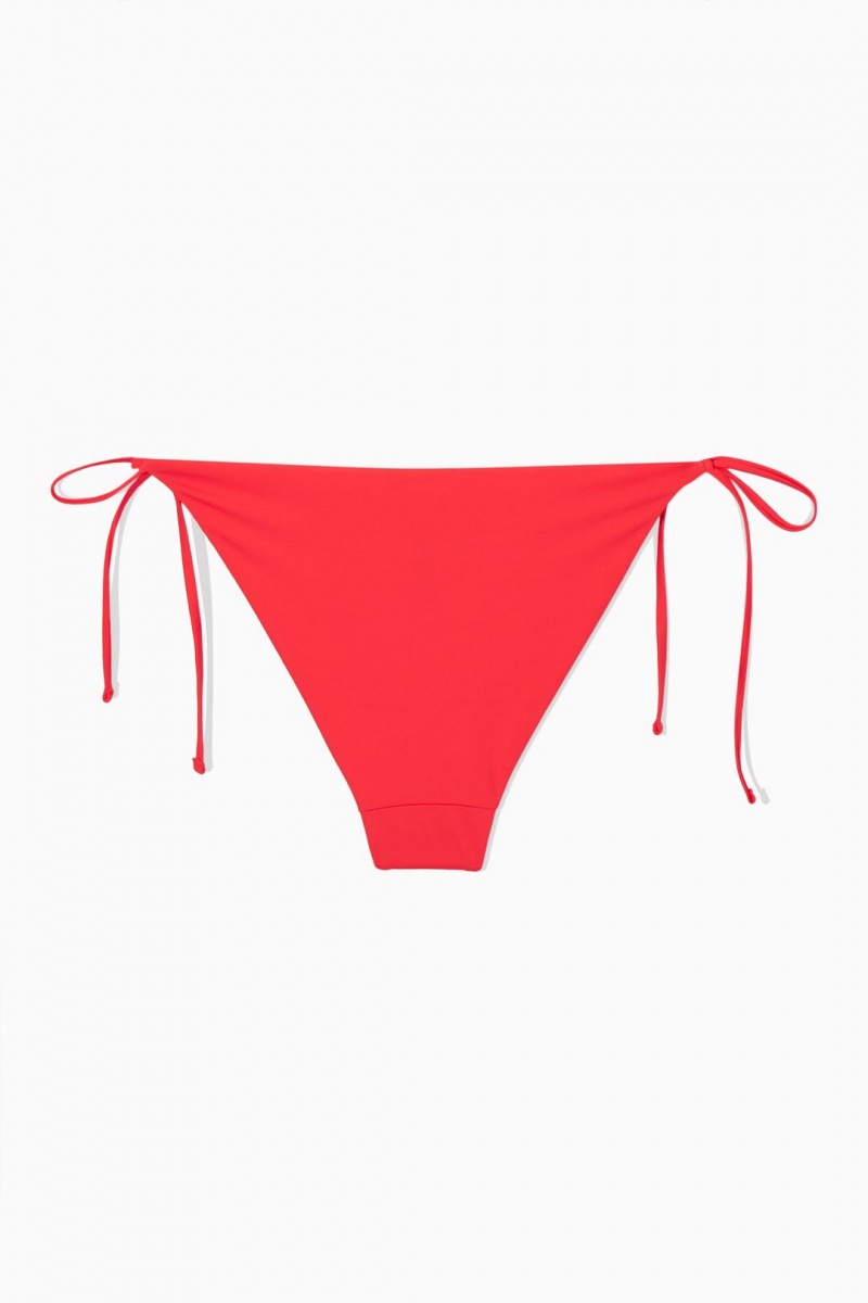 COS Tie-side Bikini Briefs Úszóruhák Női Piros | UJK-029381