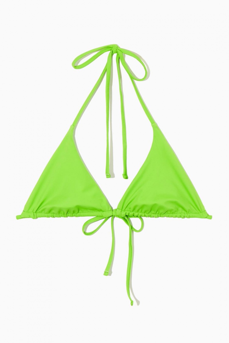 COS Triangle Bikini Top Úszóruhák Női Zöld | MCA-754120