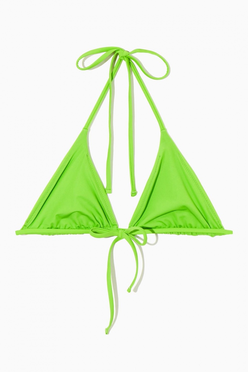 COS Triangle Bikini Top Úszóruhák Női Zöld | MCA-754120