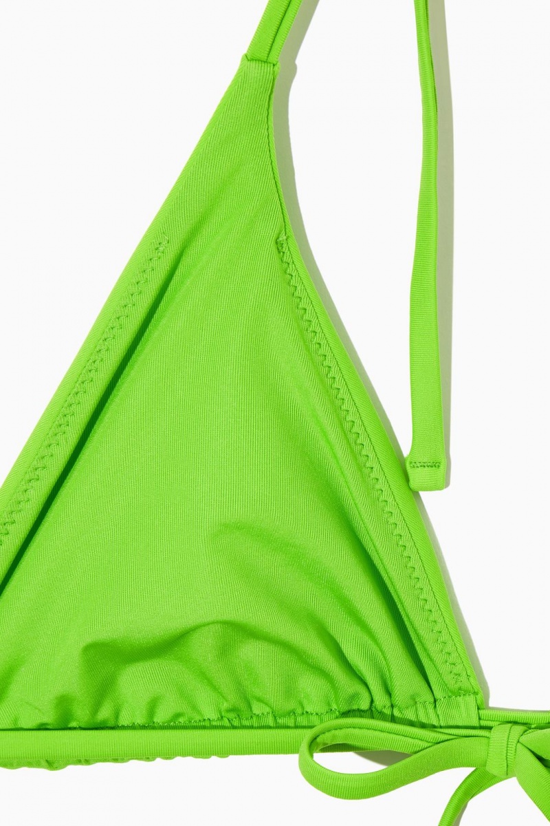 COS Triangle Bikini Top Úszóruhák Női Zöld | MCA-754120