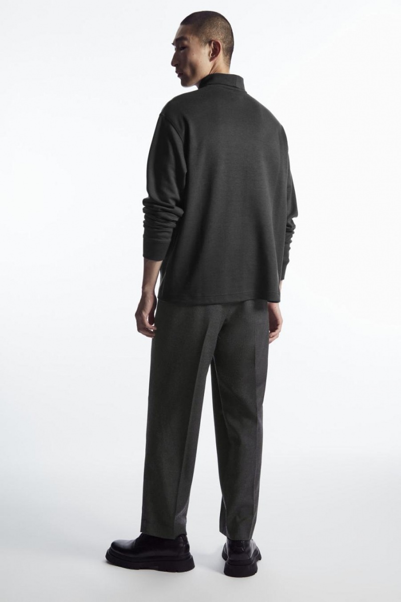 COS Turtleneck Pulóver Férfi Fekete | EJZ-153769