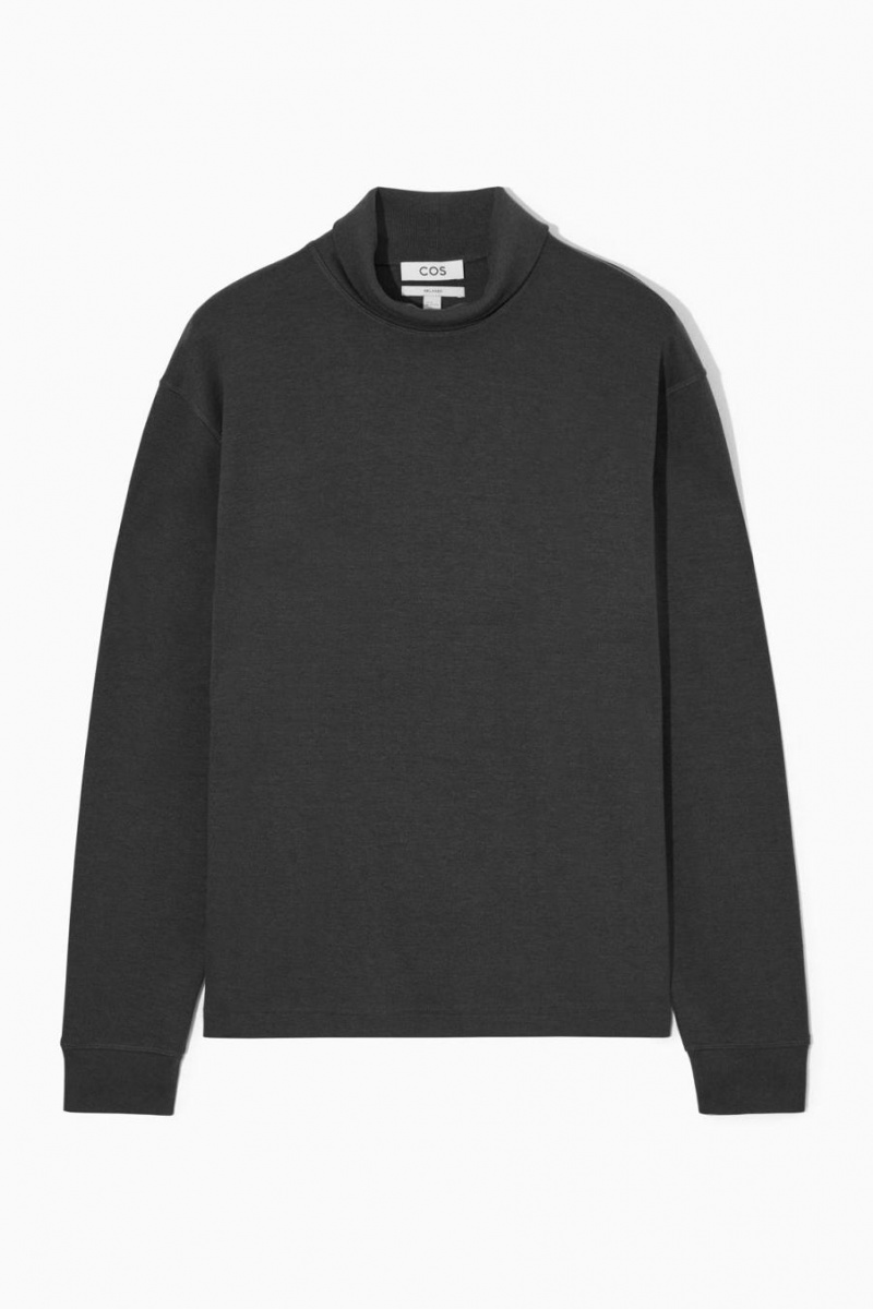 COS Turtleneck Pulóver Férfi Fekete | EJZ-153769