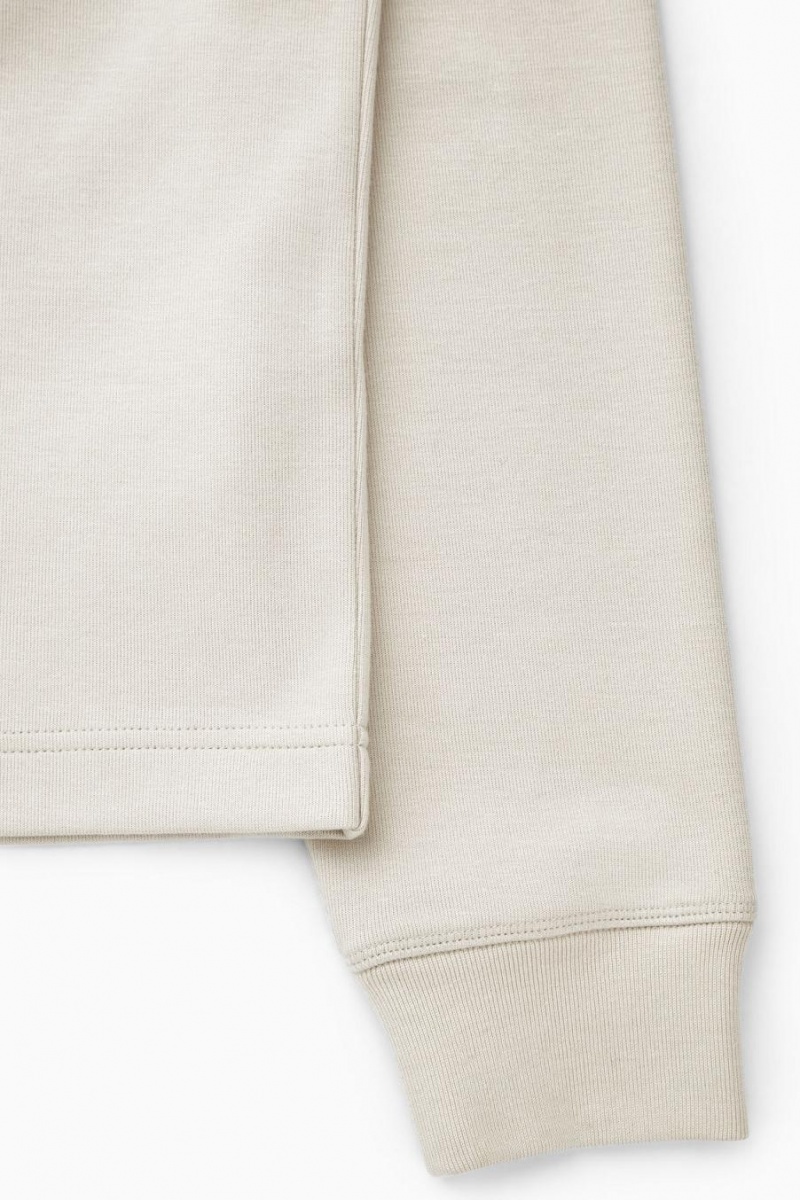 COS Turtleneck Pulóver Férfi Világos Bézs | MJE-489076