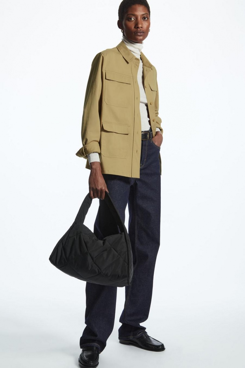 COS Twill Utility Ing Női Bézs | JRU-736012