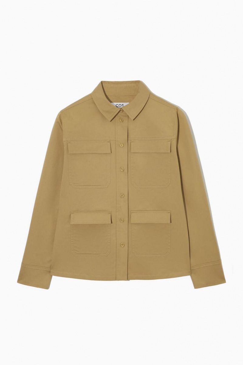 COS Twill Utility Ing Női Bézs | JRU-736012