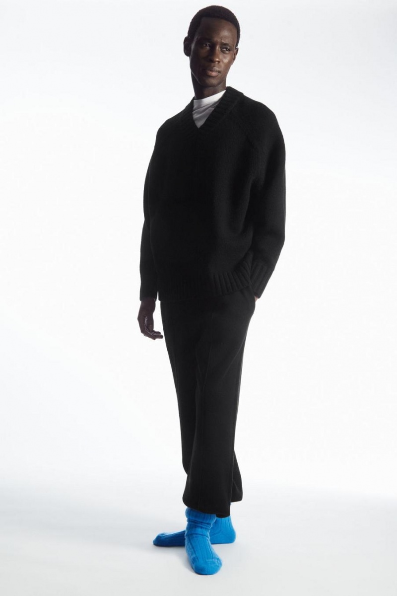 COS Vaskos Cashmere Zokni Férfi Világos Kék | NJS-094537