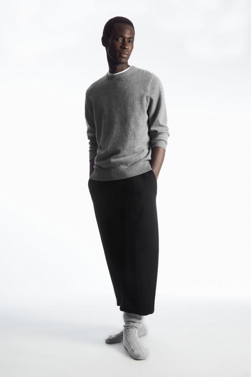 COS Vaskos Cashmere Zokni Férfi Világos Szürke | GOD-581429