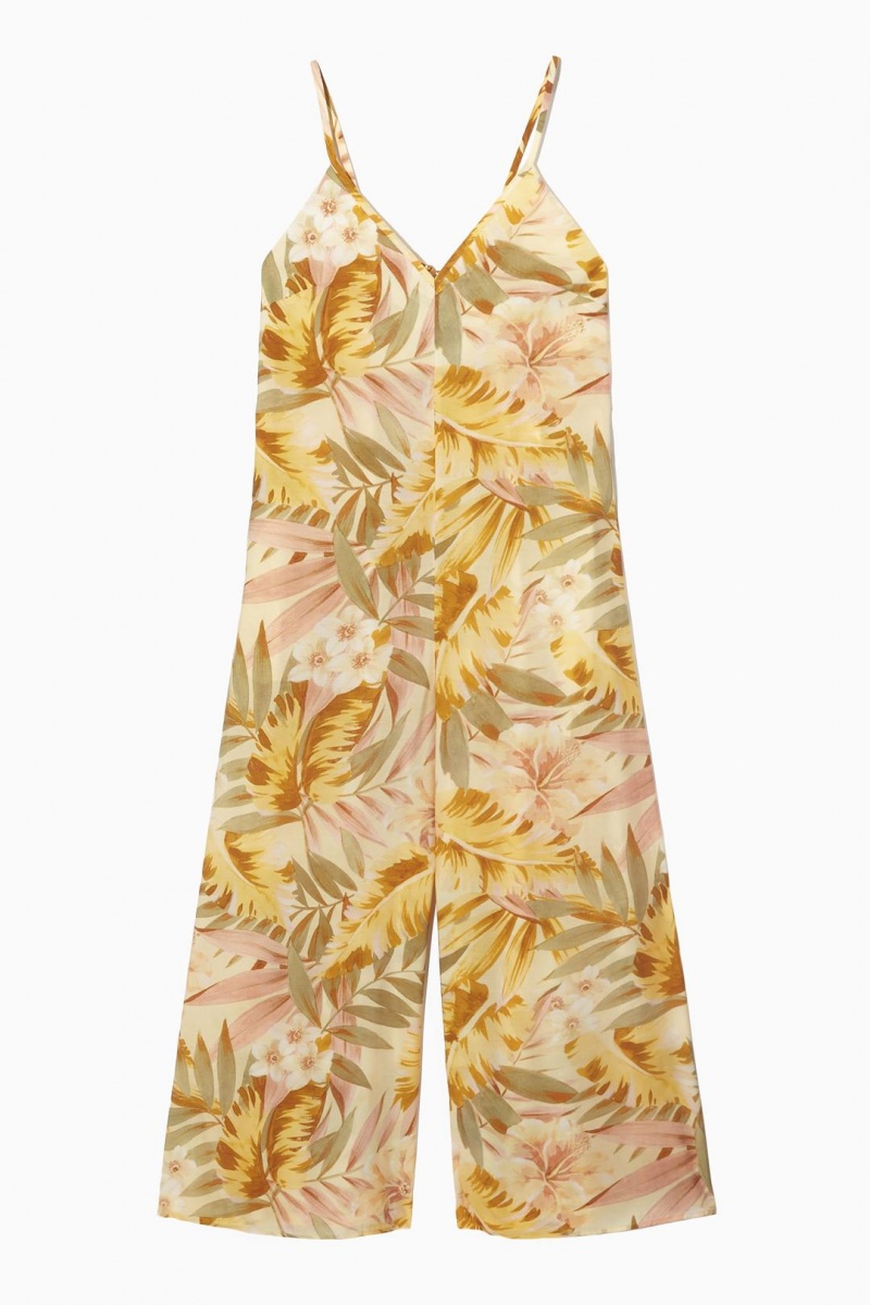 COS V-neck Széles Cipő-leg Jumpsuit Női Narancssárga | KYJ-473925