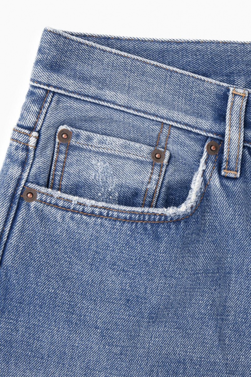 COS Volume - Széles Cipő Farmernadrág Női Világos Kék | JVI-481509