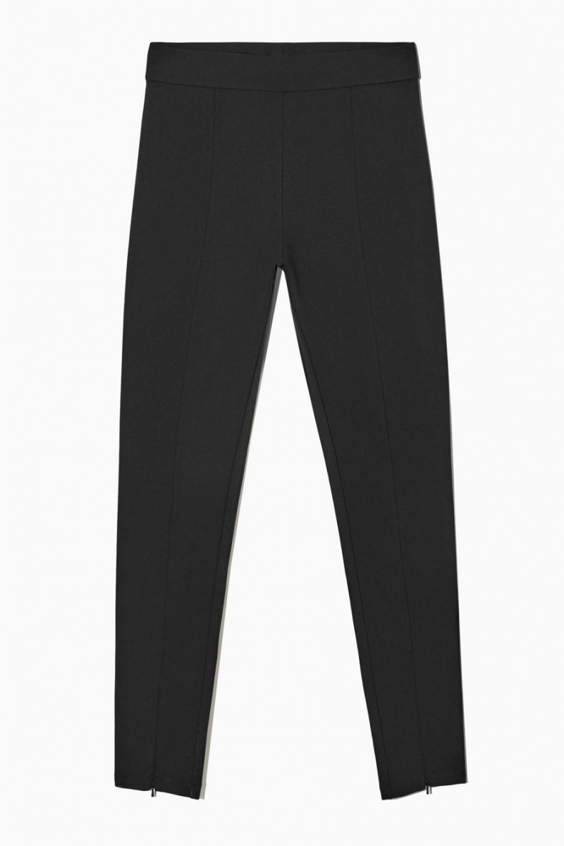 COS Zip-hem Leggings Női Fekete | OIL-912580